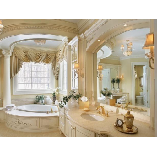 Thiết kế nhà tắm đẹp phong cách cổ điển châu Âu